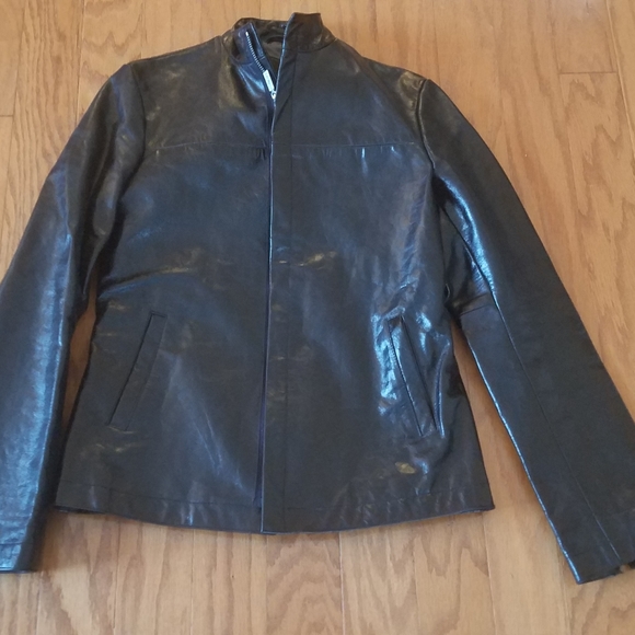 Diesel Black Leather Jacket Women's‎ - Picture 1 of 3